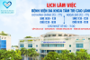 Lịch làm việc Bệnh viện Đa khoa Tâm Trí Cao Lãnh tuần 5 từ 26/01/2026 đến 01/02/2026