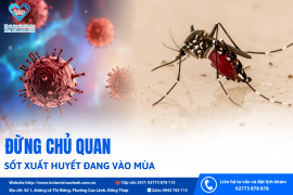 SỐT XUẤT HUYẾT ĐANG VÀO MÙA – ĐỪNG CHỦ QUAN!
