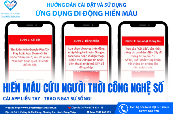 HIẾN MÁU CỨU NGƯỜI THỜI CÔNG NGHỆ SỐ: CÀI APP LIỀN TAY - TRAO NGAY SỰ SỐNG!