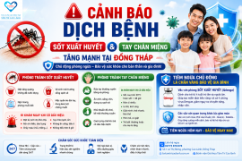 CẢNH BÁO: DỊCH BỆNH SỐT XUẤT HUYẾT VÀ TAY CHÂN MIỆNG TĂNG MẠNH TẠI ĐỒNG THÁP