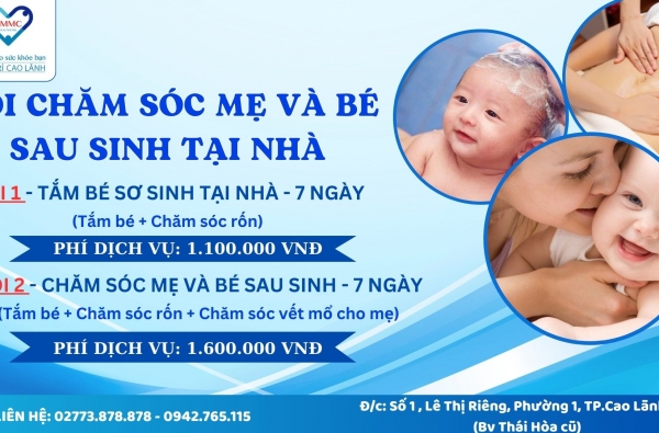 GÓI CHĂM SÓC MẸ VÀ BÉ SAU SINH TẠI NHÀ