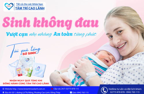 GIẢM ĐAU SẢN KHOA: HÀNH TRÌNH SINH NỞ NHẸ NHÀNG HƠN CHO MẸ BẦU