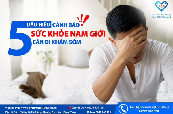 05 DẤU HIỆU CẢNH BÁO SỨC KHỎE NAM GIỚI CẦN ĐI KHÁM SỚM