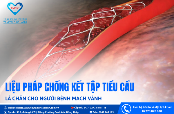 LIỆU PHÁP CHỐNG KẾT TẬP TIỂU CẦU TRONG HỘI CHỨNG VÀNH CẤP